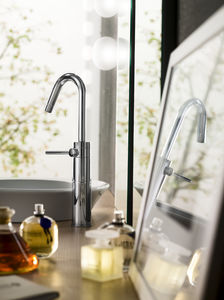 washbasin mixer tap / chrome-plated brass / for bathrooms / 1-hole