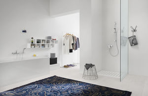 shower mixer tap / wall-mounted / chrome-plated brass / for bathrooms