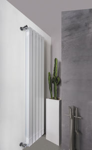 hot water radiator / aluminum / contemporary / vertical