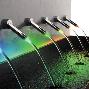 chrome-plated brass bathtub spout