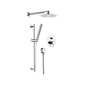 wall-mounted shower set / contemporary / with hand shower