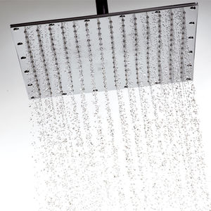 ceiling-mounted shower head / wall-mounted / square