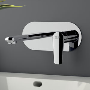 washbasin mixer tap / built-in / chrome-plated brass / bathroom