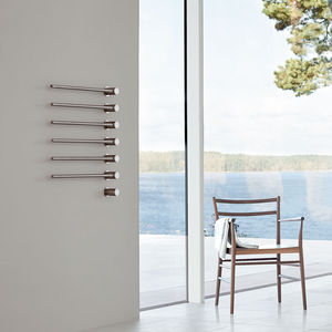 electric towel radiator / metal / contemporary / vertical