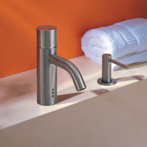 washbasin mixer tap / stainless steel / brass / electronic