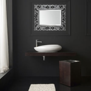 countertop washbasin / oval / ceramic / contemporary