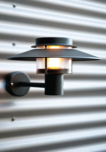 traditional wall light / outdoor / round / aluminum