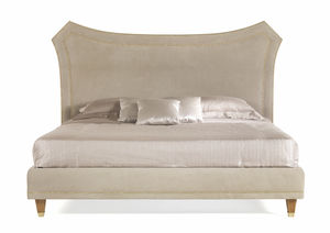 double bed / traditional / upholstered / with upholstered headboard