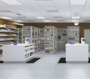 free-standing medicine cabinet / commercial