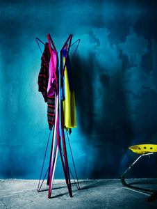 floor coat rack / contemporary / painted steel