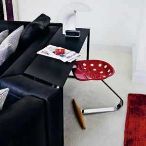 original design stool / beech / steel / lacquered steel