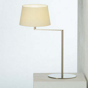 table lamp / contemporary / metal / linen