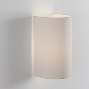 contemporary wall light / linen / LED / compact fluorescent