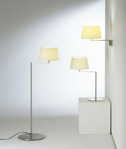 contemporary wall light / metal / linen / incandescent