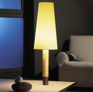 table lamp / contemporary / linen / birch