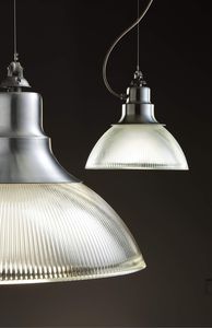 pendant lamp / contemporary / aluminum / glass