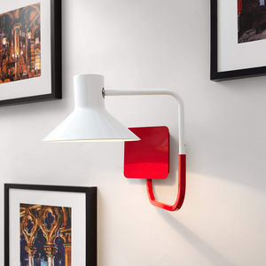 contemporary wall light / iron / LED / orientable