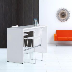 contemporary high bar table / metal / laminate / rectangular