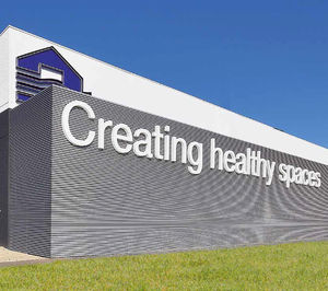 aluminum cladding / gypsum plaster / alloy / ribbed