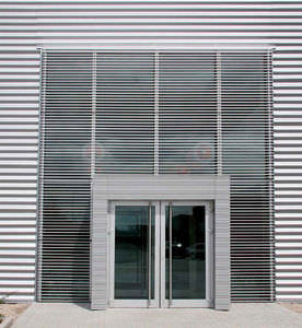 aluminum cladding / gypsum plaster / alloy / ribbed