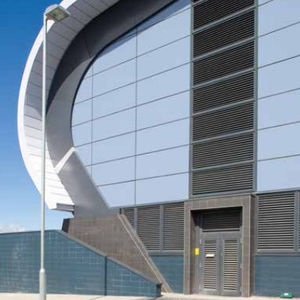 aluminum cladding / alloy / gypsum plaster / ribbed