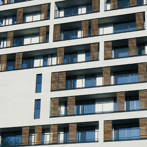 sliding shutters / louvre / aluminum / stainless steel