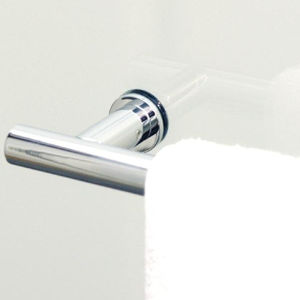 towel rack with rods / wall-mounted / stainless steel / brass