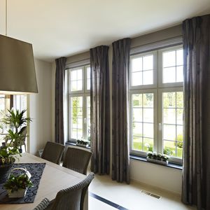 casement window / sliding / PVC / double-glazed