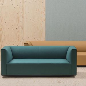 contemporary sofa / synthetic leather / for public buildings / 2-person