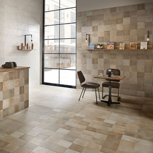 wall tile / floor / porcelain stoneware / plain