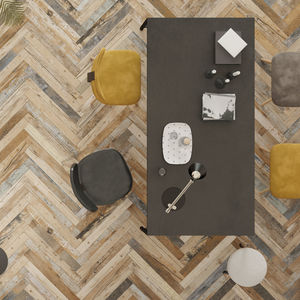 indoor tile / floor / porcelain stoneware / rectangular