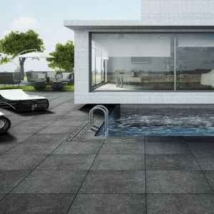 outdoor tile / floor / porcelain stoneware / 60x60 cm