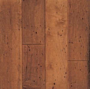 engineered parquet flooring / glued / floating / maple