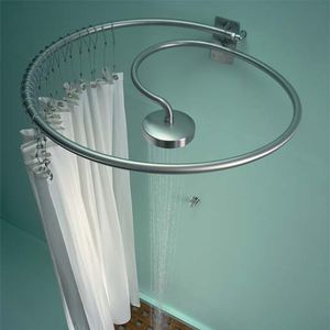 wall-mounted shower head / round