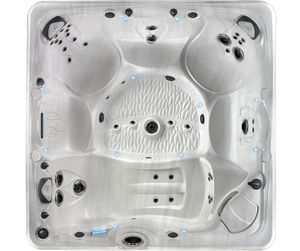 above-ground hot tub / square / 6-person