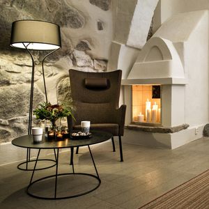 contemporary armchair / beech / solid wood / birch