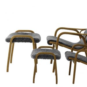contemporary stool / oak / beech