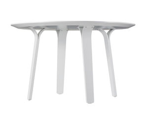 contemporary table / ash / laminate / round