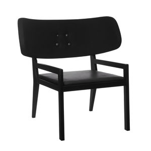 Scandinavian design armchair / oak / solid wood