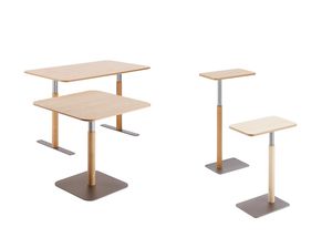 contemporary bistro table / oak / ash / laminate
