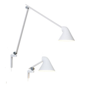 contemporary wall light / aluminum / LED / round