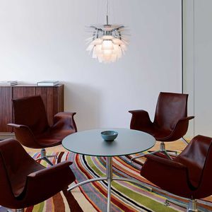 pendant lamp / contemporary / brass / glass