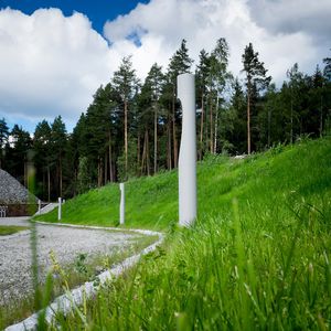 urban bollard light / contemporary / cast aluminum / LED