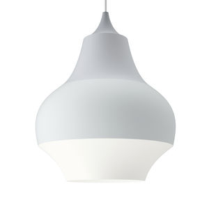 pendant lamp / contemporary / aluminum / white