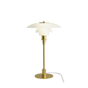 table lamp / contemporary / brass / chromed metal