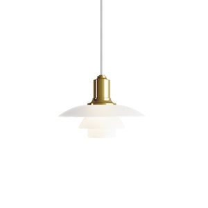 pendant lamp / contemporary / brass / blown glass
