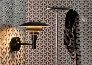 contemporary wall light / outdoor / glass / stainless steel