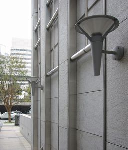 contemporary wall light / outdoor / aluminum / polycarbonate