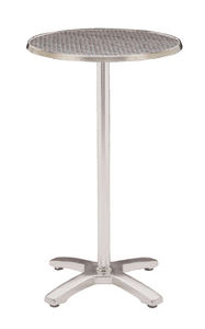 contemporary high bar table / metal / round