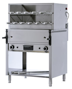 wood-burning rotisserie
